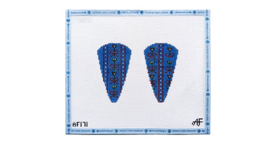 Blue Bow Scissor Case - Penny Linn Designs - Anne Fisher Needlepoint