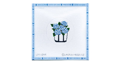 Gathering Hydrangea tote Bag - Penny Linn Designs - CBK Needlepoint Collections