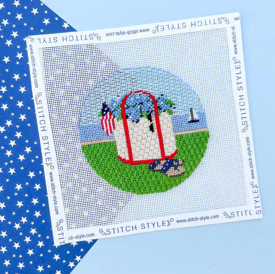 Patriotic Tote Bag - Penny Linn Designs - Stitch Style Needlepoint