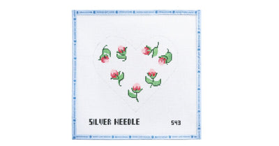 Rosebud Heart Pillow - Penny Linn Designs - The Colonial Needle