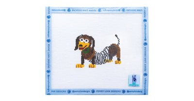 SLINKY DOG - Penny Linn Designs - 2 Busy Needlepointing
