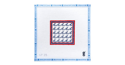 Squiggle Wave Square - Penny Linn Designs - Goodpoint Needlepoint