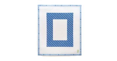 Blue Ombre Basketweave Needlepoint Frame - Penny Linn Designs - Oz Needle & Thread