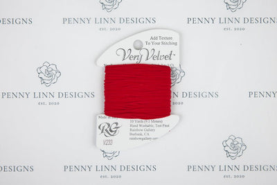 Very Velvet V233 Geranium - Penny Linn Designs - Rainbow Gallery